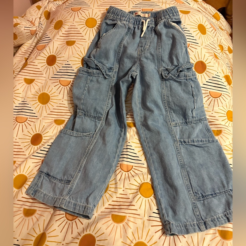Levi's Kids Light Blue Cargo Jeans